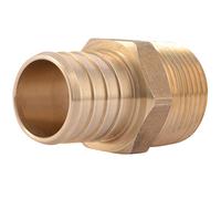 SharkBite Adaptador macho MNPT de 1 pulgada x 3/4 pulgadas, accesorio de fontanería de latón, tubo PEX, cobre, UC142LFA