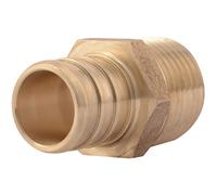 SharkBite Adaptador macho MNPT de 3/4 x 1/2 pulgadas, accesorio de fontanería de latón, tubo PEX, cobre, UC138LFA
