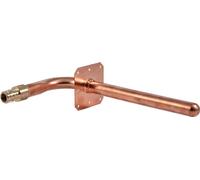 Sharkbite Codo de expansión de púas de 1/2 pulgada x 6 pulgadas, 90 grados con soporte de montaje para tubería PEX-A, accesorios de fontanería de latón para tubos PEX-A, cobre, UAB23070LFA