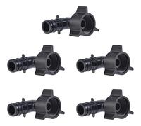 SharkBite Codo giratorio de 90 grados de expansión NPSM de 1/2 x 1/2 pulgada para tubería PEX-A, paquete de 5, accesorios de fontanería de plástico, adaptador hembra de polietileno para tubos PEX-A,