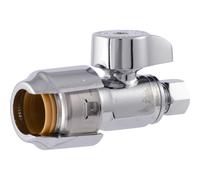 SHARKBITE MAX 1/2 x 1/4 pulgada Vlvula recta Vlvula de parada Pugar para conectar el ajuste de plomera de latn PEX Tipe Copper CPVC PE-RT HDPE UR