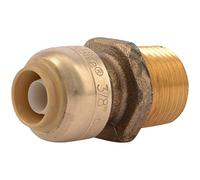 SharkBite U118LFA Conector Macho Pulgadas NPT, 3/8 In. (1/2 In. OD) x 1/2 In. MNPT