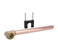 SharkBite U351LFA Stub Out Codo, 1/2 pulgadas por 1/2 pulgadas de largo x 8 pulgadas