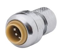 SharkBite U3523LFA Stop Valve Connector, 1/4 by 9/16-Inch-24 UNEF Thread by 3/8-Inch by Sharkbite