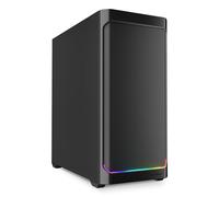 Sharkoon ak4 rgb strip black, atx - carcasa para pc