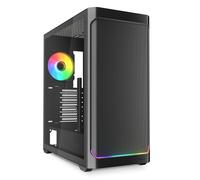 Sharkoon AK4W RGB Strip Black, ATX - Carcasa para PC