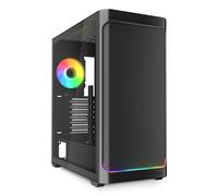 Sharkoon AK4W RGB Strip Black, ATX - Carcasa para PC