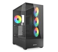 Sharkoon AK6 RGB - Caja de Ordenador ATX, Color Negro
