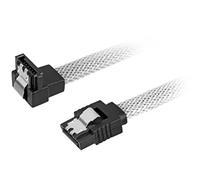 Sharkoon SATA 3 Cable de SATA 0,45 m SATA 7-Pin Negro, Blanco - Cable SATA (0,45 m, SATA III, SATA 7-Pin, SATA 7-Pin, Male Connector/Male Connector, Negro, Blanco)