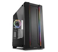 Sharkoon ELITE SHARK CA200M - Caja de Ordenador, PC Gaming, Torre E-ATX, Negro