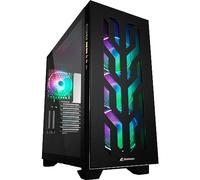 Sharkoon Elite Shark CA300T - Caja de Ordenador, PC Gaming, Torre E-ATX, Negro