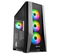 Sharkoon TG7M RGB - Caja de Ordenador, PC Gaming, Torre E-ATX, Negro