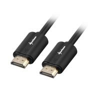 Sharkoon Cable HDMI a HDMI 4K HDR 2.0 1 Metro Negro, 3D, ARC, Ethernet, 2160p, Conectores Chapados en Oro