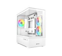 CAJA GAMING SHARKOON MK6 RGC MICRO ATX BLANCO 3XVENT 120MM 2XUSB SN FUENTE