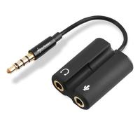 Sharkoon PMP35 - TRRS Audio Combo Adapter for Gaming Headsets (PS4 / Tablets / S