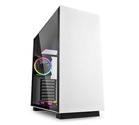 Sharkoon Pure Steel RGB- Caja de Ordenador, PC Gaming, Semitorre ATX, Blanco
