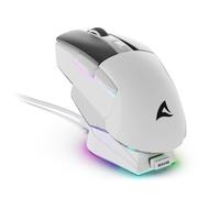 Sharkoon Ratón gaming SKILLER SGM50W inalámbrico/cableado 6400 DPI RGB base de carga Negro