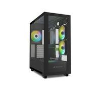 CAJA SHARKOON REBEL C60 ATX 2VENTX120MM 2XUSB3 SIN FUENTE NEGRO