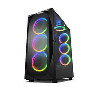 Sharkoon REV300 RGB - Caja de Ordenador, PC Gaming, Torre E-ATX, Negro