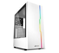 Sharkoon RGB Slider - Caja de Ordenador, PC Gaming, Semitorre ATX, Blanco