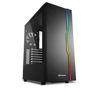 Sharkoon RGB Slider, Caja de Ordenador, PC Gaming, Semitorre ATX, Negro