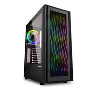 Sharkoon RGB Wave Cristal Templado USB 3.0 Negra