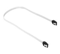 Sharkoon Sata 3 Cable de SATA 0,6 m SATA 7-Pin Negro, Blanco - Cable SATA (0,6 m, SATA III, SATA 7-Pin, SATA 7-Pin, Male Connector/Male Connector, Negro, Blanco)