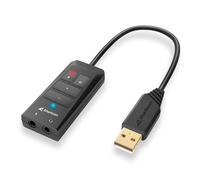 Sharkoon sb2 usb - tarjeta de sonido, 12 ecualizador de hardware, soni