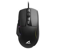 Sharkoon SGM35 Gaming Mouse Negro - ratón con cable para juegos con un máximo de 6400 ppp e iluminación RGB debajo del cuerpo