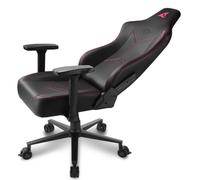 Sharkoon - SGS30 Silla para videojuegos universal Asiento acolchado tapizado Negro, Rosa