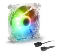 Shark Disc PWM Carcasa del ordenador Ventilador 12 cm Transparente 1 pieza(s) transparente, Ventilador, 12 cm, 400 RPM, 1400 RPM, 24,8 dB, 82,35 m³/h