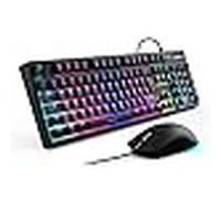 Sharkoon skiller sgb15 combo rgb gaming teclado y ratón para juegos