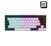 Sharkoon Skiller SGK50 S3 - Teclado para videojuegos, color blanco, 75% disposición