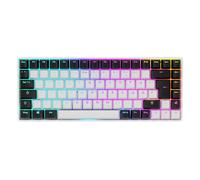 Sharkoon Skiller SGK50 S3 - Teclado para Videojuegos, Color Blanco, 75% de disposición