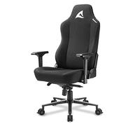 Sharkoon SKILLER SGS40 Fabric - Silla Gaming Profesional, Tela, Acero, Negro