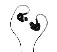 Sharkoon Stealthbite IEM (schwarz, USB-A/C, Klinke 3,5 mm) (4044951046218) | Cable modular de 2 pines, micrófono en línea, carcasa rígida y accesorios de silicona. Compatible con PC