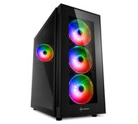 Sharkoon TG5 Pro RGB - Caja de Ordenador, PC Gaming, Semitorre ATX, Negro