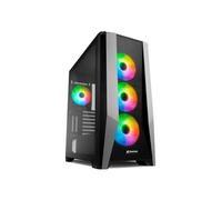 Sharkoon TG7M RGB - Caja de Ordenador, PC Gaming, Torre E-ATX, Negro