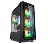 Sharkoon TK4 RGB - Caja de Ordenador, PC Gaming, Semitorre ATX, Negro
