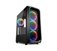 CAJA SHARKOON TK5M RGB ATX 2XUSB3.0 1XUSBtipoC SIN FUENTE NEGRO