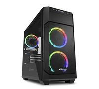 Sharkoon V1000 RGB Cristal Templado USB 3.0 Negra