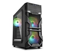 Sharkoon VG7-W RGB - Caja de Ordenador, PC Gaming, Semitorre ATX, Negro