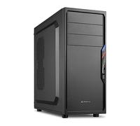 Sharkoon VS4-S - Caja de Ordenador, PC Gaming, Semitorre ATX, Negro