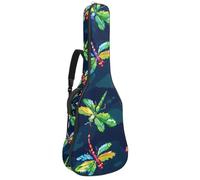 Sharks - Bolsa para guitarra acústica con patrón azul marino, acolchada gruesa, impermeable, para guitarras de 40, 41 y 42 pulgadas, Multicolor 07, 42.9x16.9x4.7 in, Mochila informal