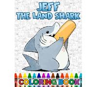 Shark's coloring book: 50 JUMBO Drawing Pages Of Cute Kawaii Land's Animals for Kids