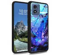 Sharks - Funda de cristal templado para Motorola Moto G Play 4G 2024 de 6.5 pulgadas, TPU suave, a la moda, para hombres y mujeres, funda protectora a prueba de golpes para Moto G Play 4G 2024