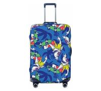 Sharks - Fundas de equipaje de viaje para patineta con palma - Protector de veliz elástica para equipaje 18-32 pulgadas, Negro -, G