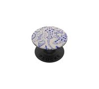 Sharks Turtles Shells Seaweed Blue PopSockets PopGrip Adhesivo