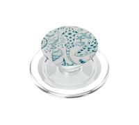 Sharks Turtles Shells Seaweed Green PopSockets PopGrip para MagSafe