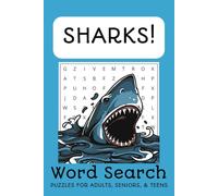 Sharks Word Search Puzzle Book: Word Searches with Easy to Read Print about Sharks, Great White Sharks, Hammerhead Sharks and More | 6x9 inches, 110 ... Gift for Vacations, Holidays, and Free Times